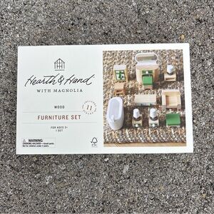 Hearth & Hand Wooden Furniture Set with Green Accents